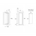 Sieninis / lubinis šviestuvas ICE CUBIC NATURAL BRASS 3413